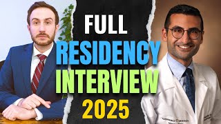 This Is What A Perfect Residency Interview Looks Like  Residency Interview Preparation MATCH 2025 [upl. by Lehcyar]