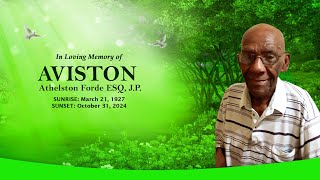 Celebrating The Life of Aviston Athelston Forde ESQ JP [upl. by Gabrielle]