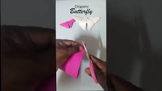 Paper Butterfly in Seconds 🦋✨ diycrafts Origami Shortsorigamianimal my viralvideo [upl. by Ahsak630]