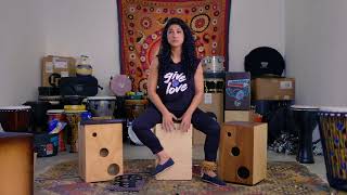 Mona Tavakoli Cajon Lesson For DRUM Magazine [upl. by Nauquf327]