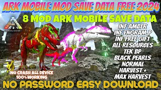 ARK MOBILE SAVE DATA  INF AMBER amp ENGRAM  ALL RESOURCES  TEK BP  FREE GIFT  BLACK PEARLS ETC [upl. by Ainyt476]