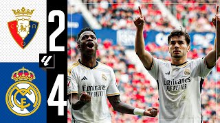 Osasuna 24 Real Madrid  HIGHLIGHTS  LaLiga 202324 [upl. by Harden]