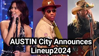 Austin City Limits 2024 Has Dua Lipa Tyler Chris Stapleton Blink182 amp More RLAMO [upl. by Garik]