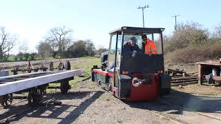 Halesworth to Southwold Narrow Gauge Railways ex Channel Tunnel RFS loco on test track Video 1 [upl. by Ajssatan]