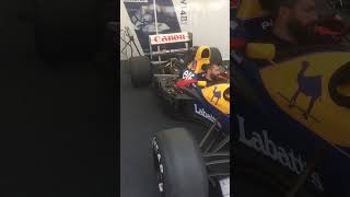 Williams FW14B F1 running amp active suspension at Goodwood 2017 [upl. by Lledniuq]