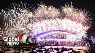 New Years 2024 Sydney Australia puts on stunning fireworks show [upl. by Rivy]