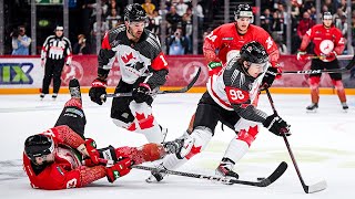 Highlights from Canada vs Hungary in 2024 IIHF World Championship pretournament action [upl. by Anidene686]