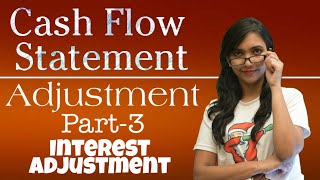 Interest Adjustment Cash Flow Statement Class 12 [upl. by Tnafni591]