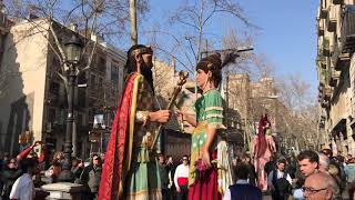 Santa Eulàlia 2020 Gegants de Santa Maria del Mar de Barcelona [upl. by Crandall50]