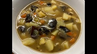 Bramboračka  Czech Potato Soup [upl. by Acemahs223]