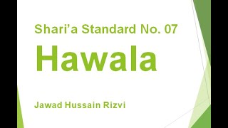 AAOIFI Shariah Standard No 7 Hawala  Part 4 [upl. by Sampson]