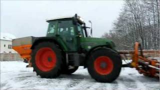 Snowplowing with Fendt [upl. by Adnawal430]