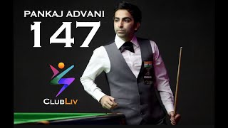 Pankaj Advani II Must Watch II Brilliant 147 break at Bowring Institute II CLUBLIV II [upl. by Jarlen965]