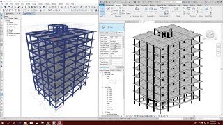 CSiXRevit 2019 MODEL FROM ETABS 17 TO REVIT 2019 AND L COLUMN IN REVIT [upl. by Rosina439]