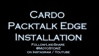 Cardo Packtalk EDGE Installation [upl. by Alyled]