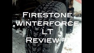 Best Winter Tire Firestone Winterforce LT Review 1 [upl. by Nilok]