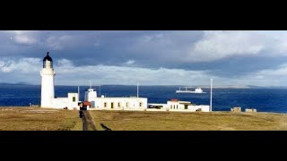 Lighthouse And Buildings With Music On History Visit To Island of Stroma Pentland Firth Scotland [upl. by Nivar]