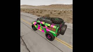 car vs wooden trap BeamNG drive [upl. by Celestina]