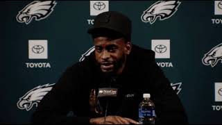 EAGLES DeVante Parker on signing with Philadelphia [upl. by Esiuolyram]