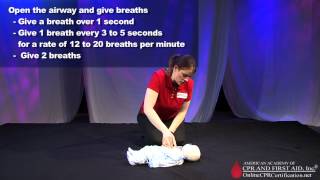 Learn Infant CPR  How to Do Infant CPR [upl. by Kaasi310]