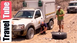 4wd Safari Namibia part 6 HD1080p Sesfontein  Opuwo via D3707 [upl. by Hcra]