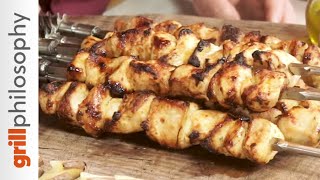 Chicken roast kontosouvli with smoked salt EN subs  Grill philosophy [upl. by Odessa]