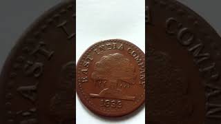 East India Company One Anna 1839 FAKE Coin viralvideoshort shorts trend coin indiancoins [upl. by Freddi]