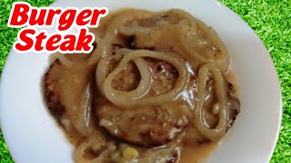 Burger Steak ala JollibeeBurger Steak RecipePanlasang Pinoy [upl. by Earesed14]