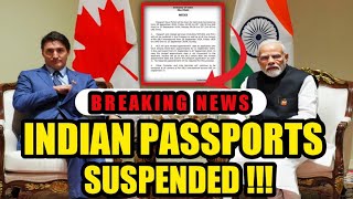 INDIAN PASSPORT SERVICES SUSPENDED UNTIL SEPTEMBER 30 [upl. by Ganny]