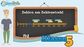 Zahlenstrahl einfach erklärt  Klasse 5 ★ Wissen [upl. by Cosette]