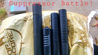 Banish 46 vs AB Warthog vs Diligent Defense Enticer L vs Resilient Suppressors Jolene on Ruger 556 [upl. by Scotti]