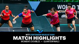 YangZhu vs MukherjeeMukherjee  WD QF  WTT Contender Muscat 2024 [upl. by Ahsrav]