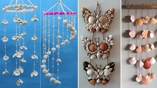 10 Seashell wall hanging craft ideas  Home decorating ideas handamde [upl. by Akinam]