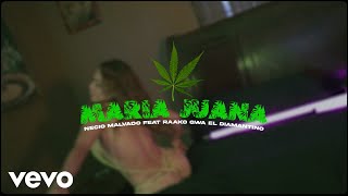 Necio Malvado  Maria Juana Official Music Video Lyric Video ft Raako Gwa El Diamantino [upl. by Olette550]