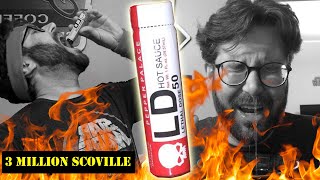 Drinking LD50 3 Million Scoville Extract Hot Sauce Lethal Dose FKA Flashbang Pepper Palace [upl. by Sitruc22]