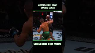 The moment Gilbert Burns stunned Kamaru Usman highlights fighting mma ufc power combatsports [upl. by Magnolia266]