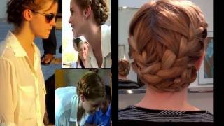 Emma Watson French Braids  Easy Hairstyles for Long Hair  School amp Work [upl. by Annabela316]