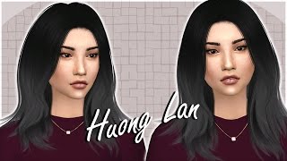 THE SIMS 4  Create a Sim  Huong Lan  cc list [upl. by Deanne49]