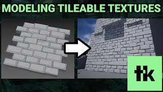 Tutorial Modeling Tileable Textures [upl. by Eecal]