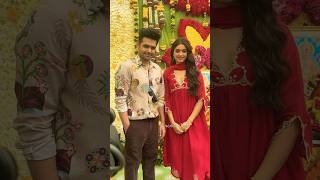 Ram Pothineni amp Bhagyashri BorseVisuals at RAPO 22 Movie Opening [upl. by Htelimay]