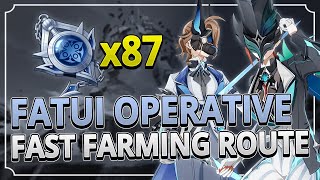 Fatui Operative 87 Locations FAST FARMING ROUTE  TIMESTAMPS  Genshin Impact 41 [upl. by Laefar]