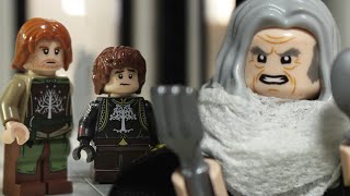 LEGO Denethors Dinner Stop Motion LOTR parody [upl. by Morrissey]