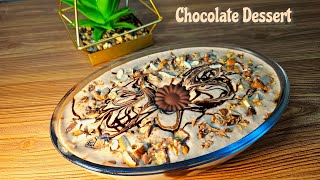 Amazing Chocolate Dessert  Custard Recipe  Chocolate Ice cream dessert asianarabicfood [upl. by Ennaeiluj]