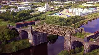 Cadishead Railway Viaduct September 2017 [upl. by Atews]