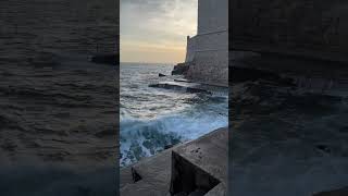 Adriatic Sea waves seawaves adriaticsea croatia shortsvideo shorts wavesounds [upl. by Eilrebma]