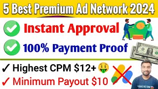 Top 5 Best Premium Ad Network 2024  Adsense Alternative Ad Network For Website  SmartHindi [upl. by Pauiie]