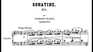 Charles Fradel Sonatine No3 in Cminor Op505 [upl. by Zellner]