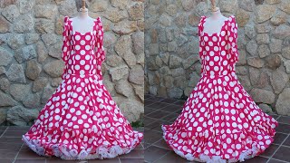 Vestido flamenco con falda de capa [upl. by Margarethe]