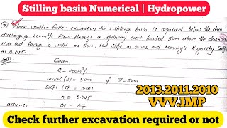 Stilling basin  Hydropower Numerical  Excavation [upl. by Sitoiyanap]