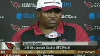 Dennis Green flips after loss to Chicago Bears [upl. by Allemaj375]